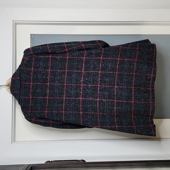 LADIES MIDFRIFT JACKET, BLACK CHECKERED, SIZE M-L - Picture 3 of 7